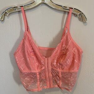 Colsie Coral Lace Bralette